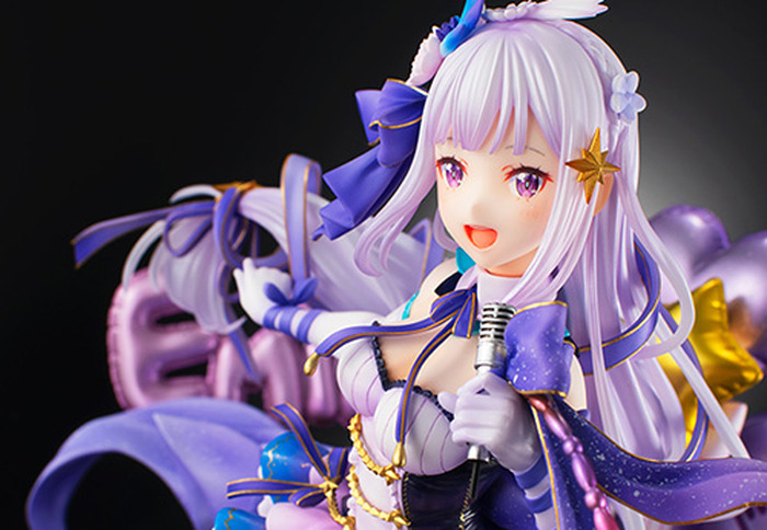 Re ゼロから始める異世界生活 アイドル衣装に身を包んだエミリア ラム レムがフィギュア化 髪飾りや衣装など細部にまでこだわる 超 アニメディア