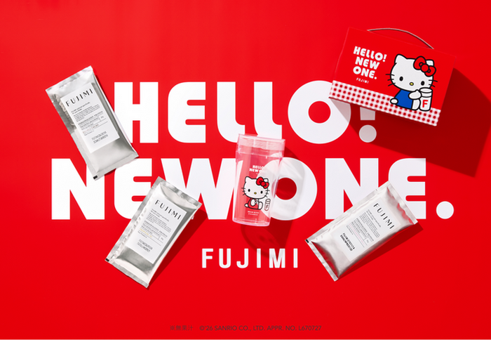 キティちゃんの可愛いシェイカー付き♪ ハローキティ×FUJIMIコラボで