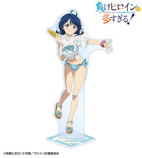 アニメ ビーチ水着キャラクター イラスト マケイン！」杏菜、檸檬、知花、佳樹と水着でビーチデート♪ 描き
