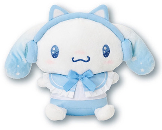 シナモロールのネコミミヘッドホン姿がかわいい♪ 光るヘッドホンや