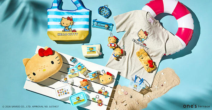 ワンズテラス限定 ハローキティ HELLO KITTY グッズセット サンリオキャラクターズ」が大集合！ “そばかす”がキュートな日焼け