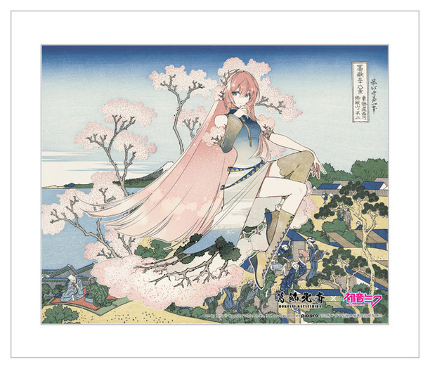 ミク、ルカ、MEIKOたちが浮世絵で描かれる♪ 初音ミク×葛飾北斎が再び