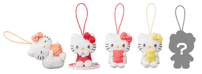 ハローキティ×スシローの初コラボ！ すしネタをだっこしたキティが可愛