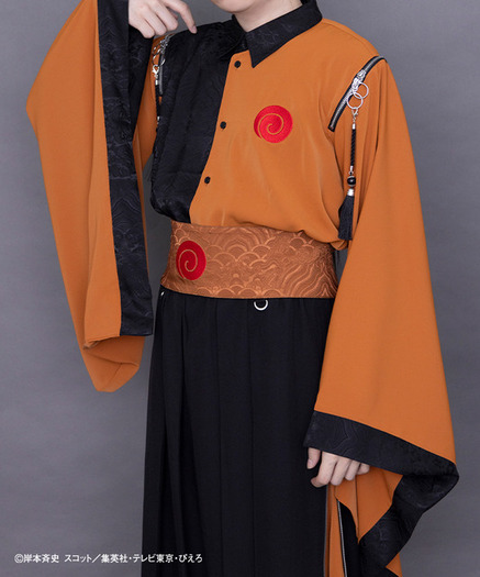 NARUTO」ナルト、サスケ、“暁”を和モードで表現！和袖シャツ＆袴パンツ