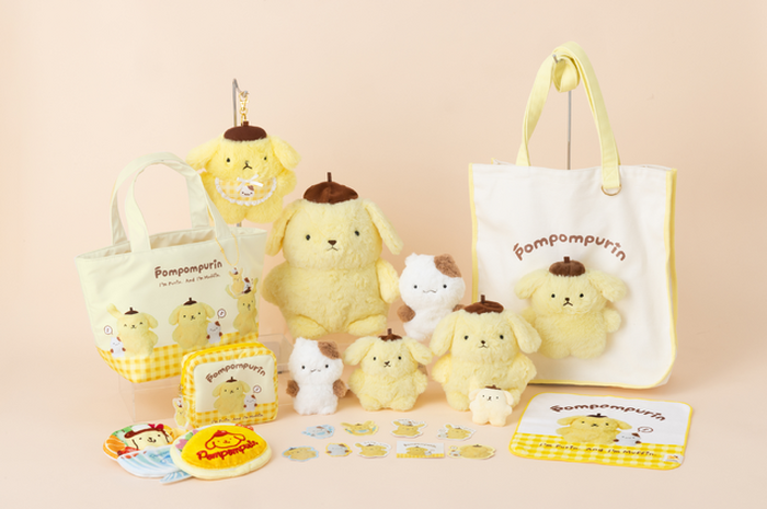 歴代のポムポムプリンが集結♪ “あの頃”のぬいぐるみを再現したレトロ