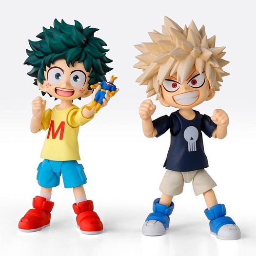 ヒロアカ」デクと爆豪の幼少期の姿がフィギュア化！ オールマイトの