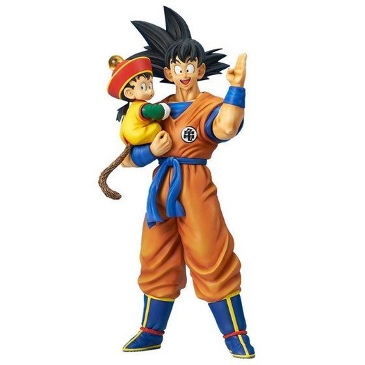 ドラゴンボールZ 造形劇場 孫悟空 孫悟飯 ドラゴンボールZ」孫悟飯＆悟飯、“全長46センチ”の大ボリューム