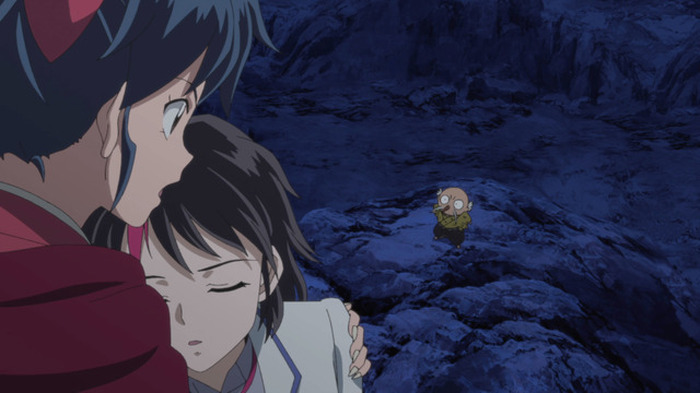 半妖の夜叉姫 とわの髪が黒色に 人間になってしまう 朔 がきて 第12話先行カット 超 アニメディア