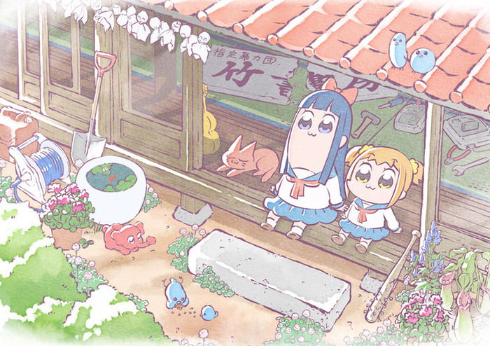 ポプテピピック 再放送は本放送とキャストが違う 第1話で小山茉美 三石琴乃 中尾隆聖 若本規夫が登場 超 アニメディア