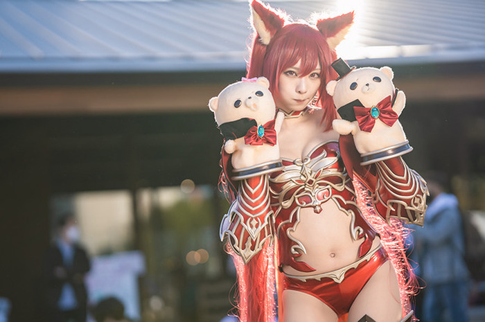 コスプレ 原神 グラブル 終わりのセラフ 池ハロ キヤノンブースに集結した人気美女レイヤーが眩しい 14枚目の写真 画像 超 アニメディア