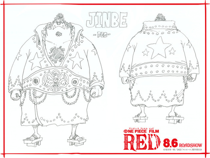 One Piece Film Red 麦わらの一味が音楽フェスに参戦 尾田栄一郎描きおろしの設定画公開 2枚目の写真 画像 超 アニメディア
