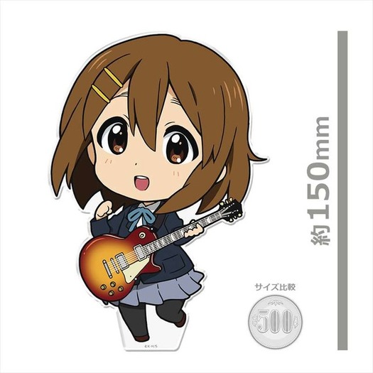 けいおん！」唯や梓のデフォルメイラストを使用♪ アクリルフィギュア