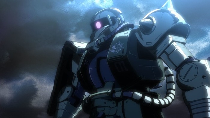 ガンダム ククルス・ドアンの島」ガンダムVSザク、探索するガン