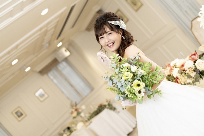 声優の山本希望がウェディングドレス姿をお披露目 サンセルモ Presents結婚式は あいのなか で にゲスト出演 2枚目の写真 画像 超 アニメディア