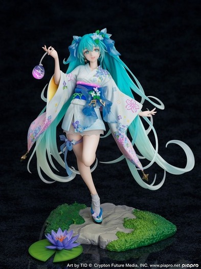 初音ミク」15周年！アジサイが涼しげな“真夏花火Ver.”イラストが