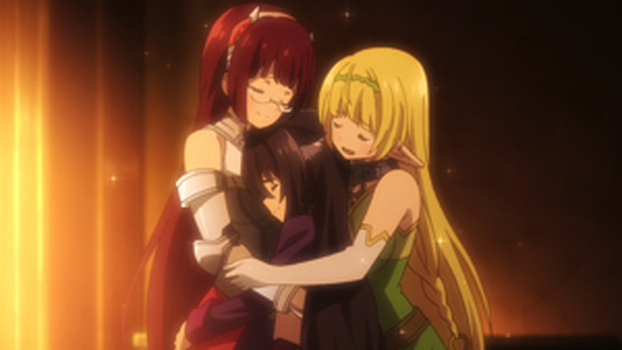 水浴び中のディアヴロたちの元へエデルガルトが現れ Tvアニメ 異世界魔王と召喚少女の奴隷魔術 第9話あらすじ 先行カットが登場 9枚目の写真 画像 超 アニメディア