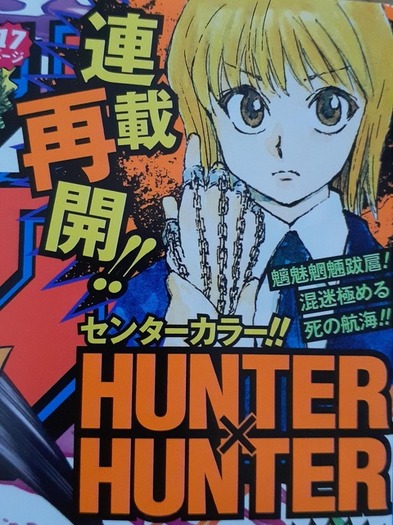 HUNTER×HUNTER」“王位継承編”連載再開！ センターカラーに「幽☆遊