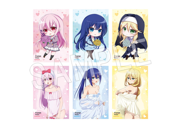 Engage Kiss」キサラ＆アヤノら“お着換え姿”イラストグッズが