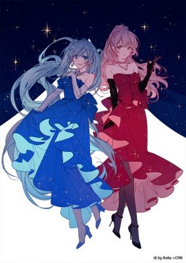 初音ミク クリアファイル Rella かわさきジャズ 2 初音ミク＆巡音ルカ、初のジャズLIVE！Rella描き下ろしのジャズ