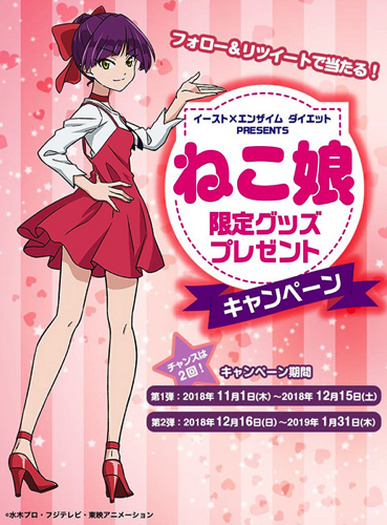 ねこ娘のスラリとした超美脚が目印！「イースト×エンザイム ダイエット