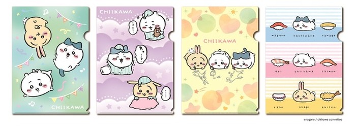ちいかわ　オリジナルクリアしおり　ブルー　キャンペーン当選品 ちいかわ」くら寿司と初コラボ！“お寿司”テーマの原作再現した