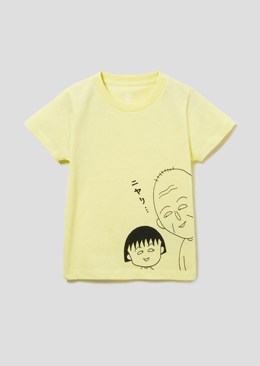 グラニフ ちびまる子ちゃん コットンハンカチ 友蔵がまんの俳句 ちびまる子ちゃん」まる子と友蔵の“ニヤリ顔”も！「グラニフ」コラボ