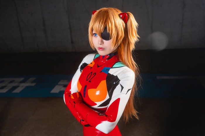 フルセット　エヴァ アスカ 制服 プラグスーツ コスプレ 衣装 ウィッグ セット 式波アスカ 制服 ウィッグ コスプレ セット エヴァンゲリオン 夏