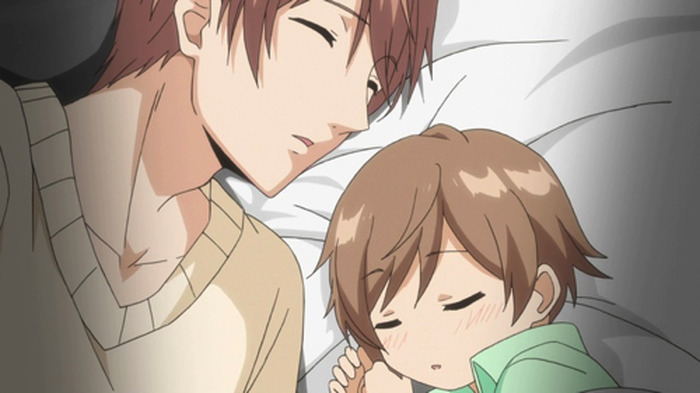 成瀬を癒したい阿澄はマッサージを Tvアニメ パパだって したい 第3話のあらすじ 先行カットが到着 7枚目の写真 画像 超 アニメディア