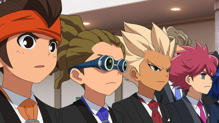 激闘を終え 壮行会に参加したイナズマジャパンの前にあの男が Tvアニメ イナズマイレブン オリオンの刻印 第話あらすじ 先行カットが公開 超 アニメディア