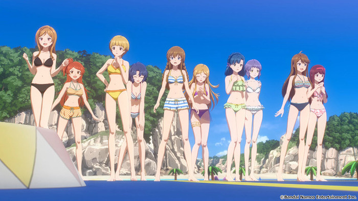秋アニメ「ミリアニ」デビューライブをかけて“水着”で勝負!? 第7話先行