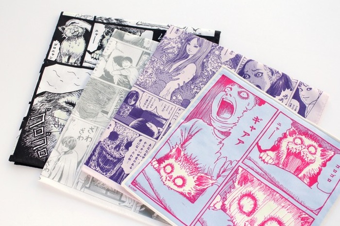 日本ホラーマンガ界の巨匠・伊藤潤二のマンガが“ハンカチ”に
