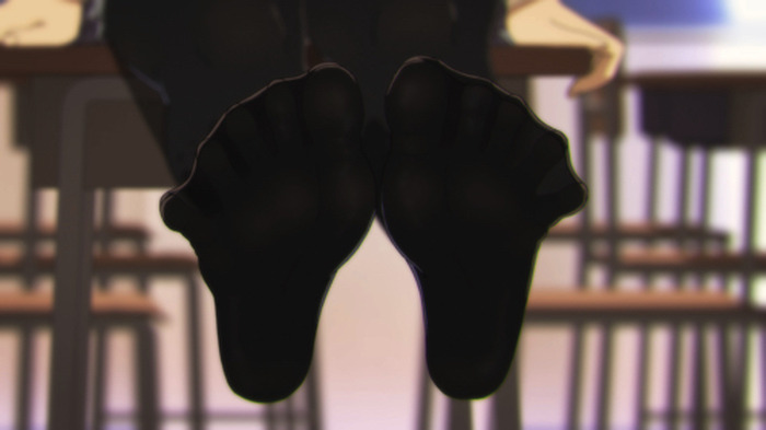 雨の新学期 濡れたタイツを気にする女子高生たちーーアニメ みるタイツ 第1話あらすじ 先行カット エンディング情報が到着 7枚目の写真 画像 超 アニメディア