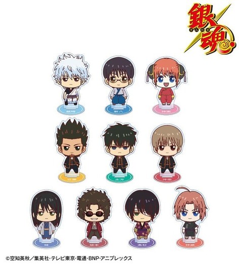 銀魂」銀さんたちが2頭身の“ちびキャラ”に！ ちょこんと立っている姿が