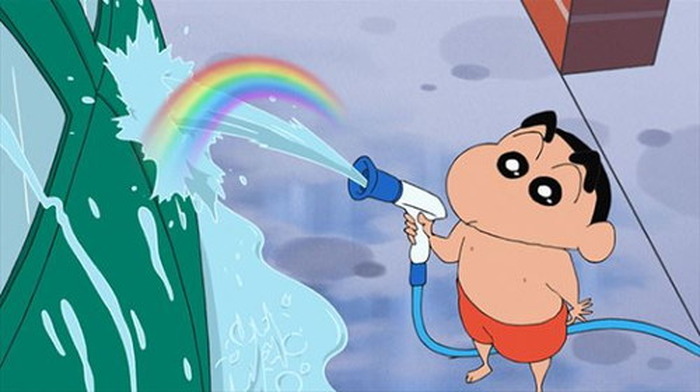 父 ひろしとしんのすけが洗車 Tvアニメ クレヨンしんちゃん 8月2日放送回のあらすじ 先行カットが到着 2枚目の写真 画像 超 アニメディア