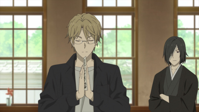 名取周一 的場静司 3ポケット クリアファイル 制服 学生時代 夏目友人帳