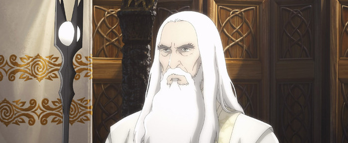アニメ映画「ロード・オブ・ザ・リング」白の魔法使い・サルマン登場
