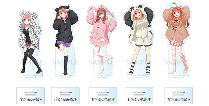 五等分の花嫁＊」二乃、三玖、四葉たちのアニマルパーカー姿がキュート