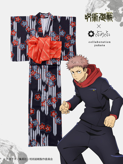 呪術廻戦」と着物ブランド「ふりふ」がコラボ！ 虎杖、伏黒、五条、夏