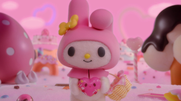 マイメロディ　ピアノちゃん　フラットくん　パパママ　リズムくん　マグネット Netflix「My Melody & Kuromi」マイメロディ＆クロミだけじゃない