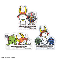 「ガンダム」連邦軍、ジオン公国に“ひこにゃん”コラボも!? ハロを貼ろう♪ステッカーセット登場 画像