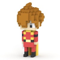 「サイボーグ009」島村ジョーたちをドット絵調で立体化！手のひらサイズの組み立てフィギュア登場 画像