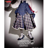 「名探偵コナン」新一や蘭、赤井秀一らがクラシカルなスカートに…♪ 黒衣の騎士やAPTX4869、ライフル銃の刺繍がポイント☆ 画像