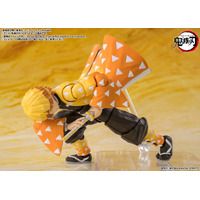 「鬼滅の刃」霹靂一閃のポーズを再現できる「S.H.Figuarts 我妻善逸」が再販！新たに発売される「S.H.Figuarts 嘴平伊之助」は猪頭部と表情パーツのふたつが楽しめる 画像