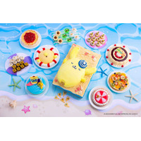ポムポムプリンのスイーツビュッフェ開催！夏のビーチでのんびり過ごす様子がテーマのメニューが美味しそう☆ 画像