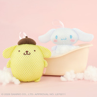 ポムポムプリン＆シナモンと素敵なバスタイムを♪ 錆びない鈴入りでお風呂時間を楽しくしてくれる 画像