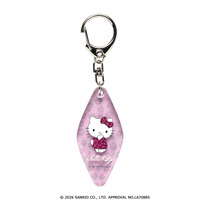 「サンリオ」キティやマイメロが大人かわいいアニマル柄に！ぷっくり加工がキュートなモーテルキーホルダーが新登場♪ 画像