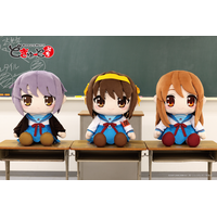 「涼宮ハルヒ」が特大ぬいぐるみに！ハルヒ、みくる、有希が全高約60cmの特大サイズで存在感バッチリ☆ 画像