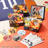 日向や研磨が描かれた重箱が欲しい☆ 大好評の「ハイキュー!! おせち」が今年も登場！ 烏野、鴎台、音駒、稲荷崎をイメージしたメニューで構成 画像