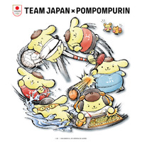 ポムポムプリンが陸上・水泳・eスポーツに全力でキュート♪ 日本代表「TEAM JAPAN」コラボグッズ登場【9月19日より】 画像