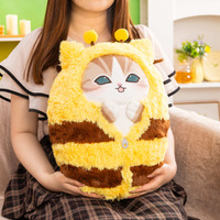mofusandが蜂に大変身だにゃん!? 全長約45cmのBIGサイズ抱きぬいや、ふわもこぬいも♪ オンラインくじが登場【8月26日11時から】 画像